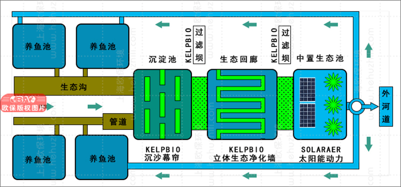 改进型三池两坝工艺用于渔业养殖尾水治理